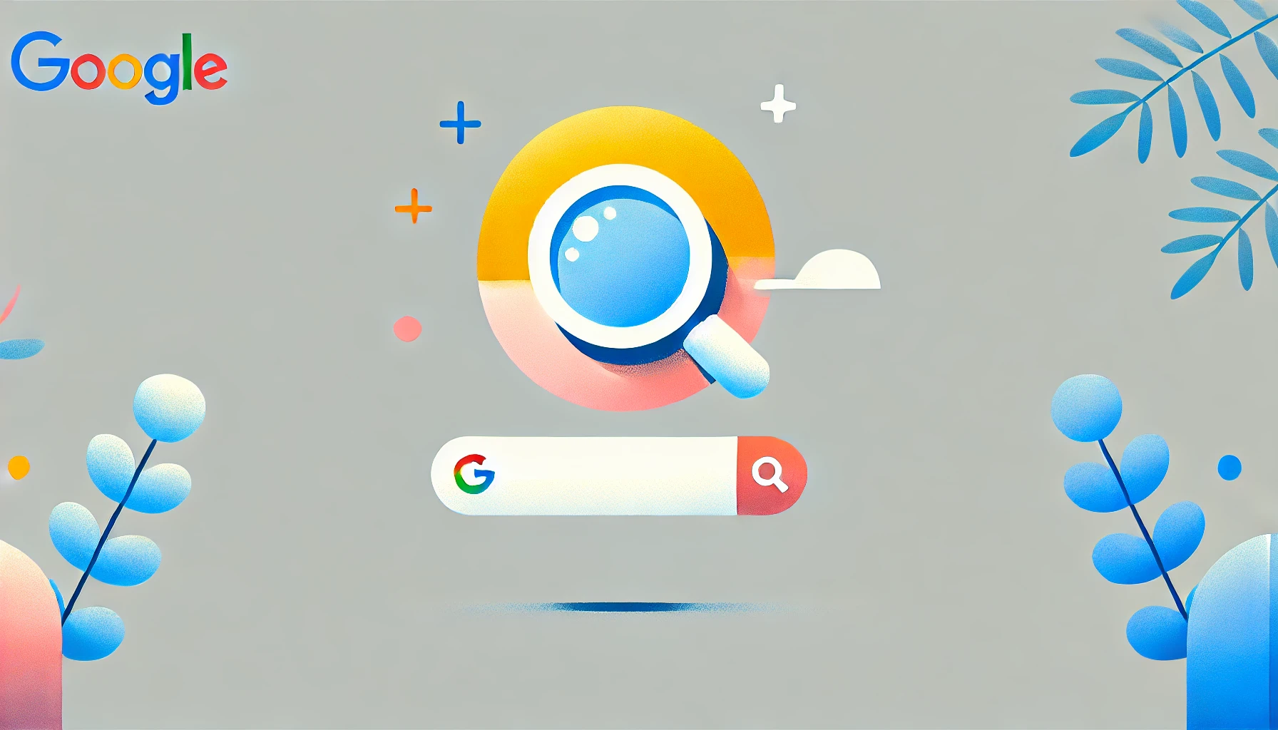 Google Search Console in a bright and positive style