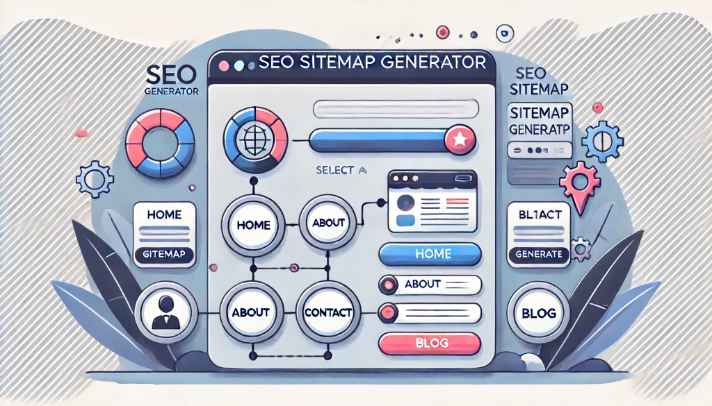 SEO-SITEMAP-사이트맵-생성기-An-illustration-of-an-SEO-sitemap-generator-interface.-The-interface-should-show-a-dashboard-with-options-to-input-a-website-URL-select-pages-and-ge.webp